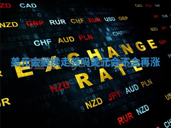 美元会继续走强吗 美元会不会再涨